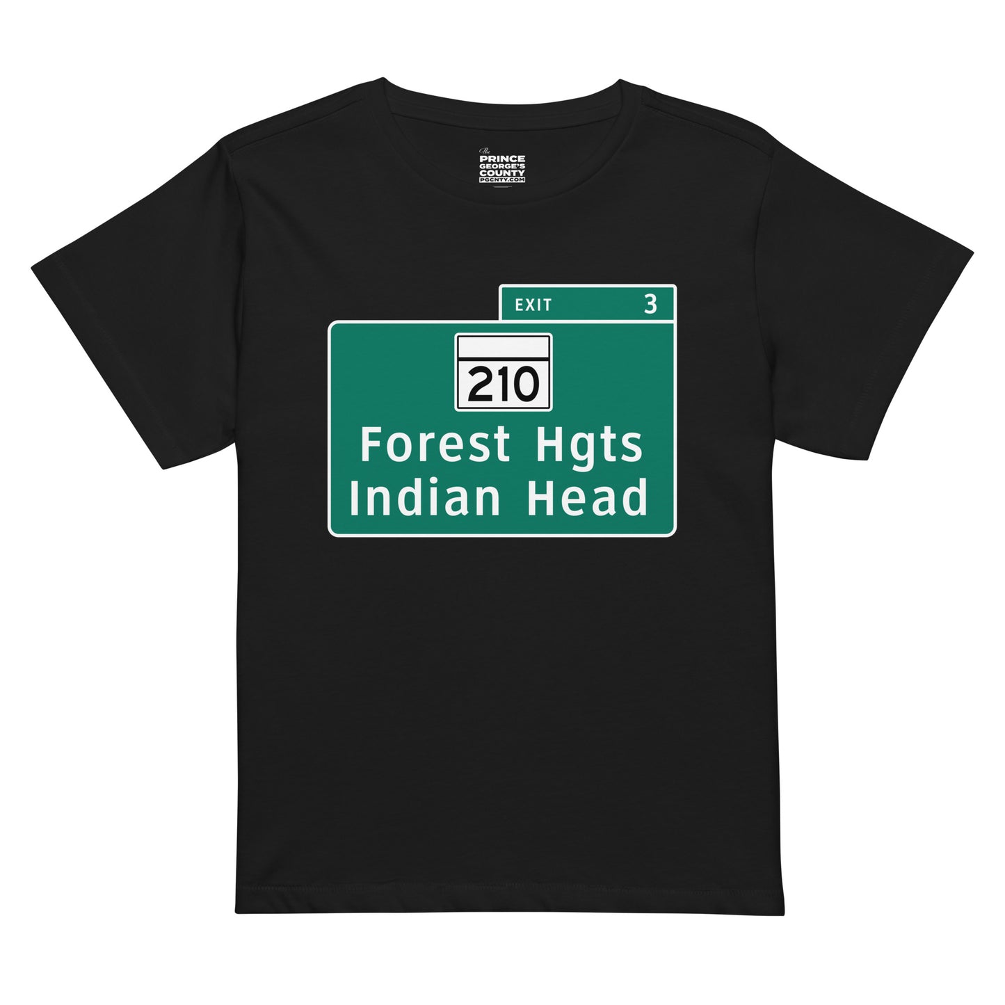 PG Beltway Exit 3 Unisex Women’s Premium High-WaistedTee