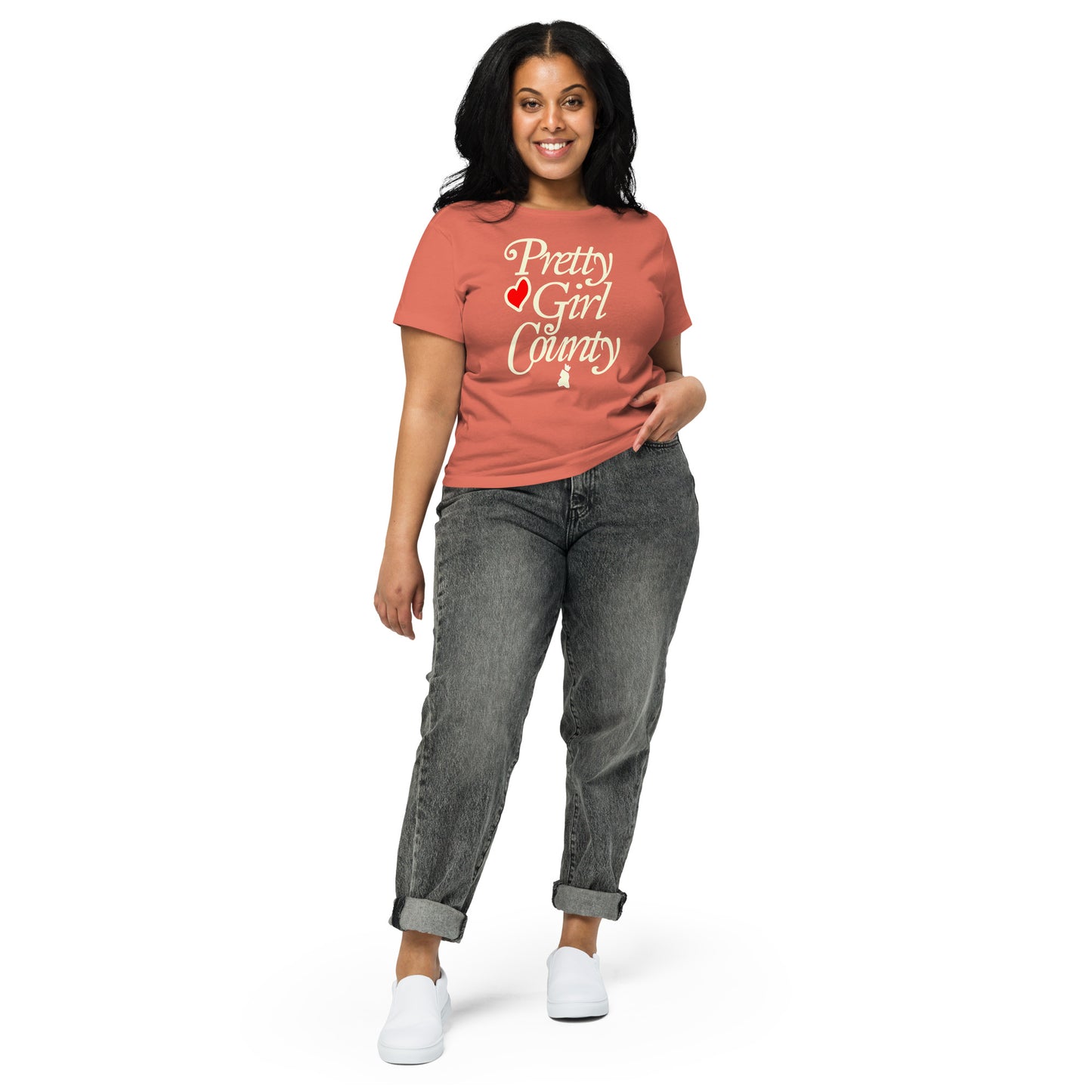 Pretty Girl County Official Women’s Cropped High-Waisted Tee