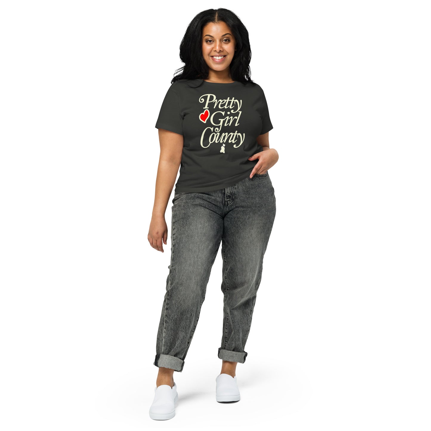 Pretty Girl County Official Women’s Cropped High-Waisted Tee