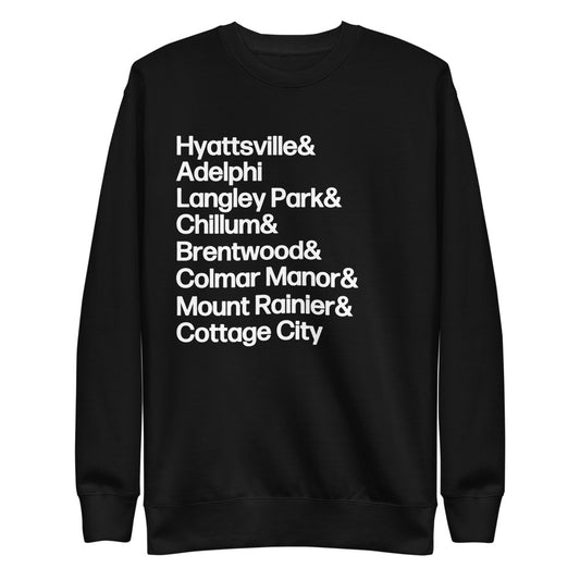 PG Towns Unisex Premium Sweatshirt Hyattsville+