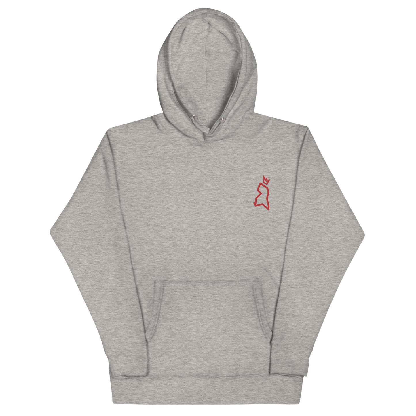 The County Stitched Unisex Hoodie - Red Logo