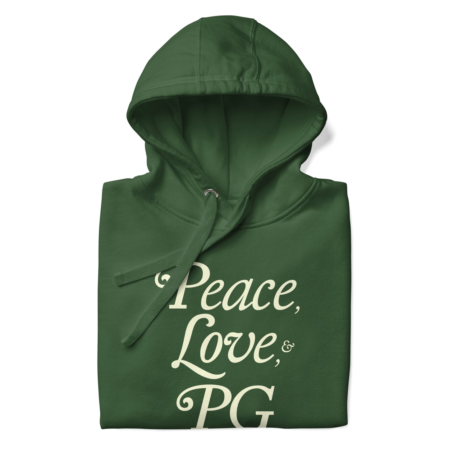 Peace, Love, & PG Unisex Hoodie