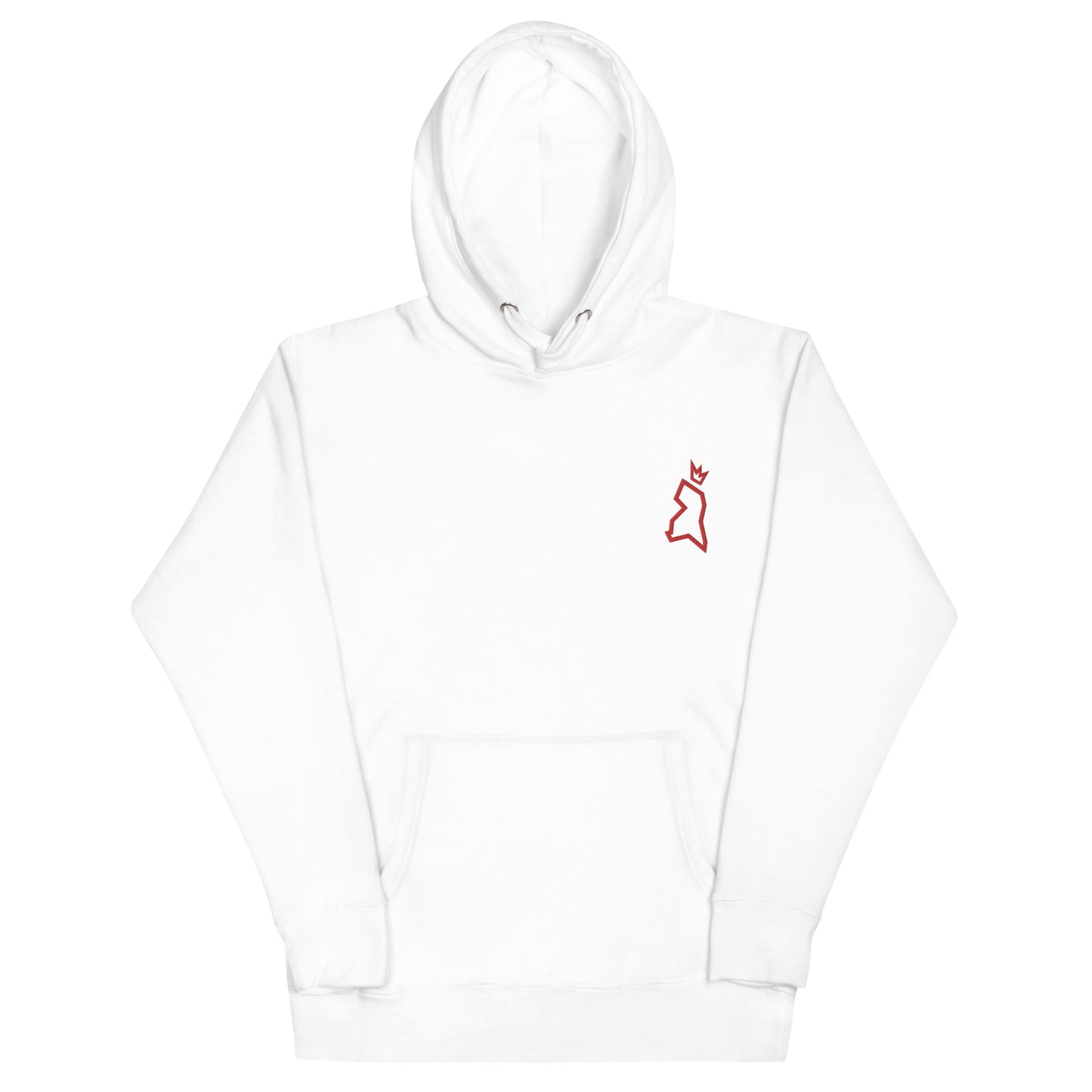 The County Stitched Unisex Hoodie - Red Logo