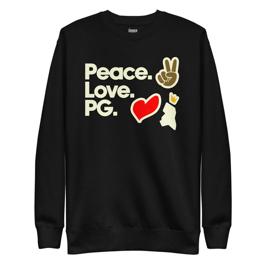 Peace. Love. PG. Unisex Premium Sweatshirt
