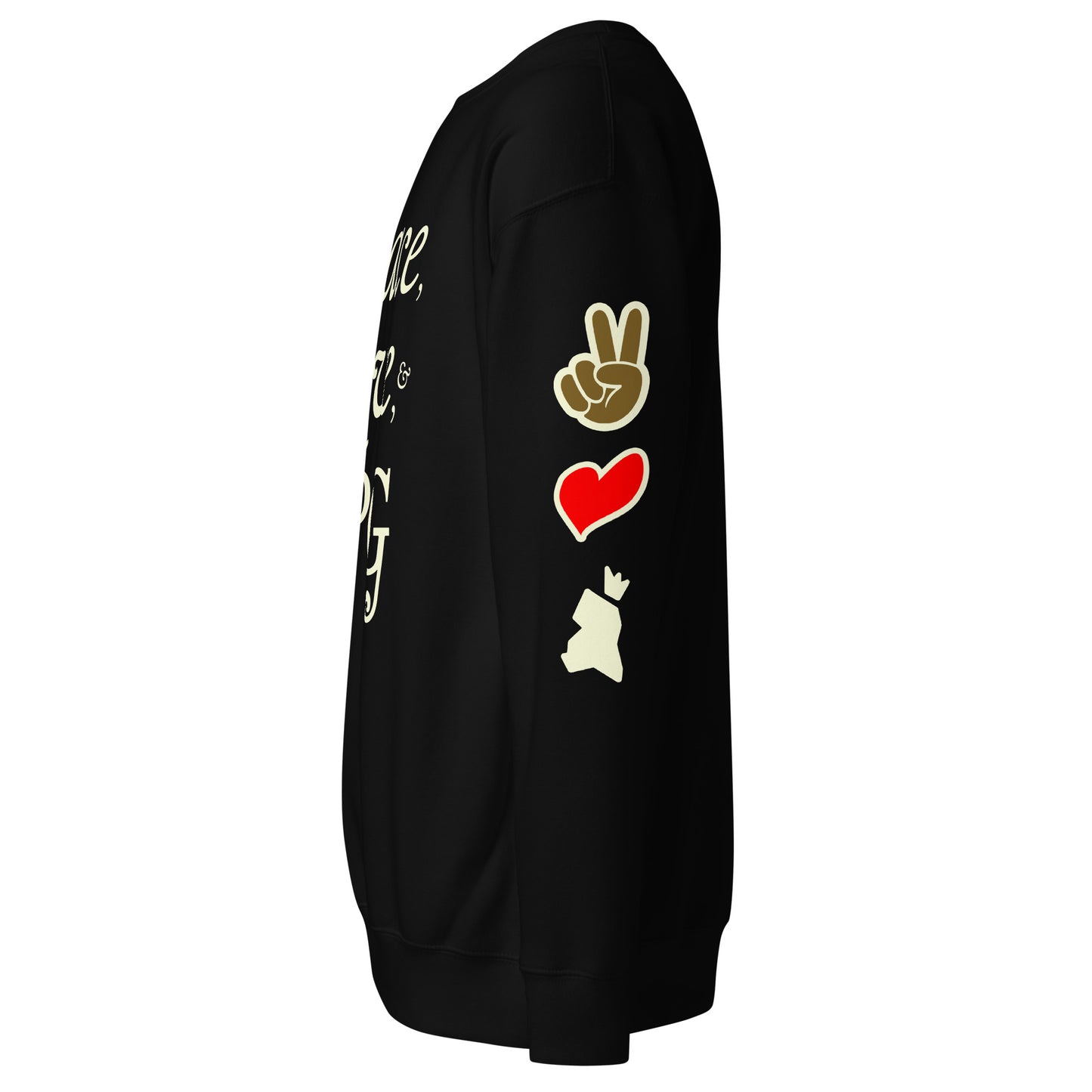 Peace, Love, & PG Unisex Premium Sweatshirt