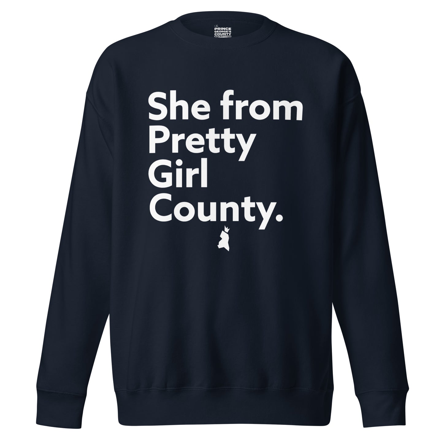 she from pretty girl county Unisex Premium Sweatshirt