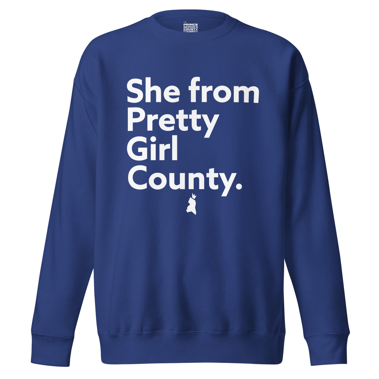 she from pretty girl county Unisex Premium Sweatshirt