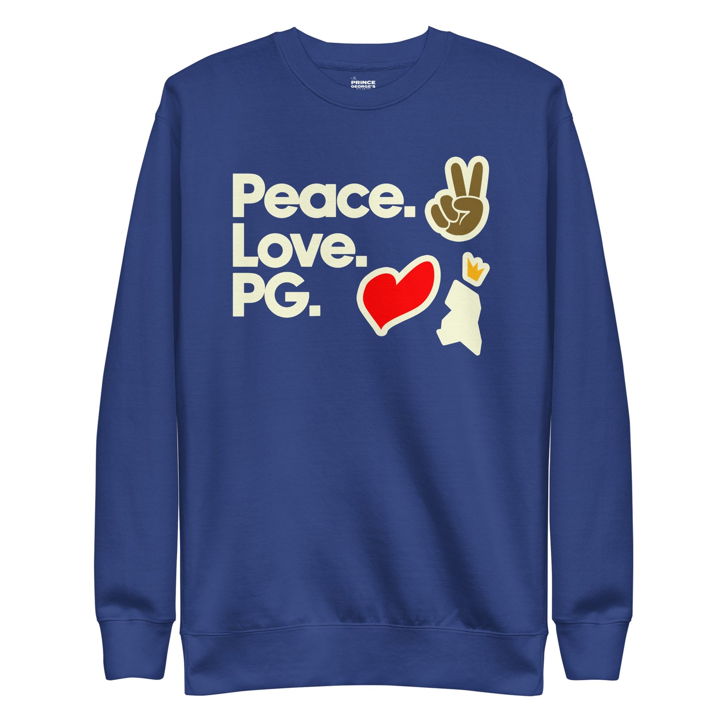 Peace. Love. PG. Unisex Premium Sweatshirt