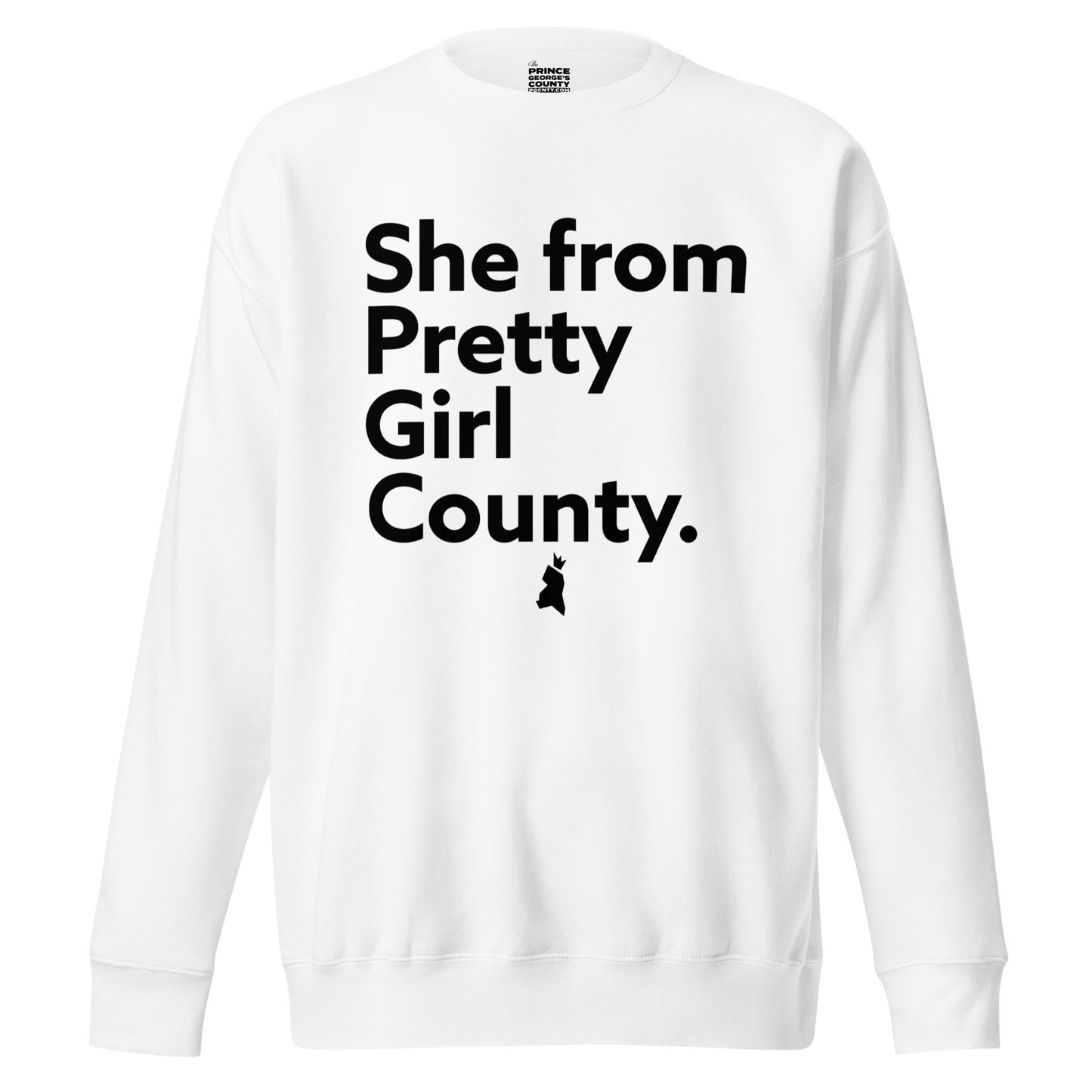she from pretty girl county Unisex Premium Sweatshirt