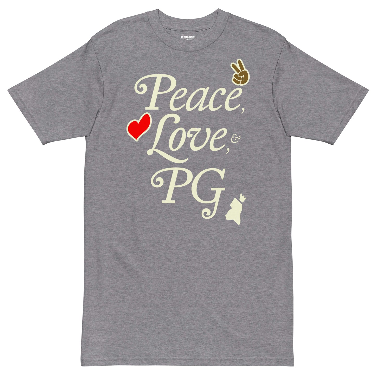 Peace, Love, & PG Men’s Premium Heavy Tee