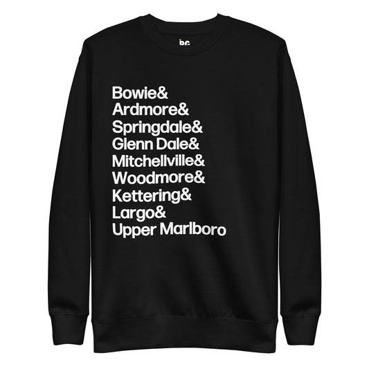 PG Towns Unisex Premium Sweatshirt Bowie+