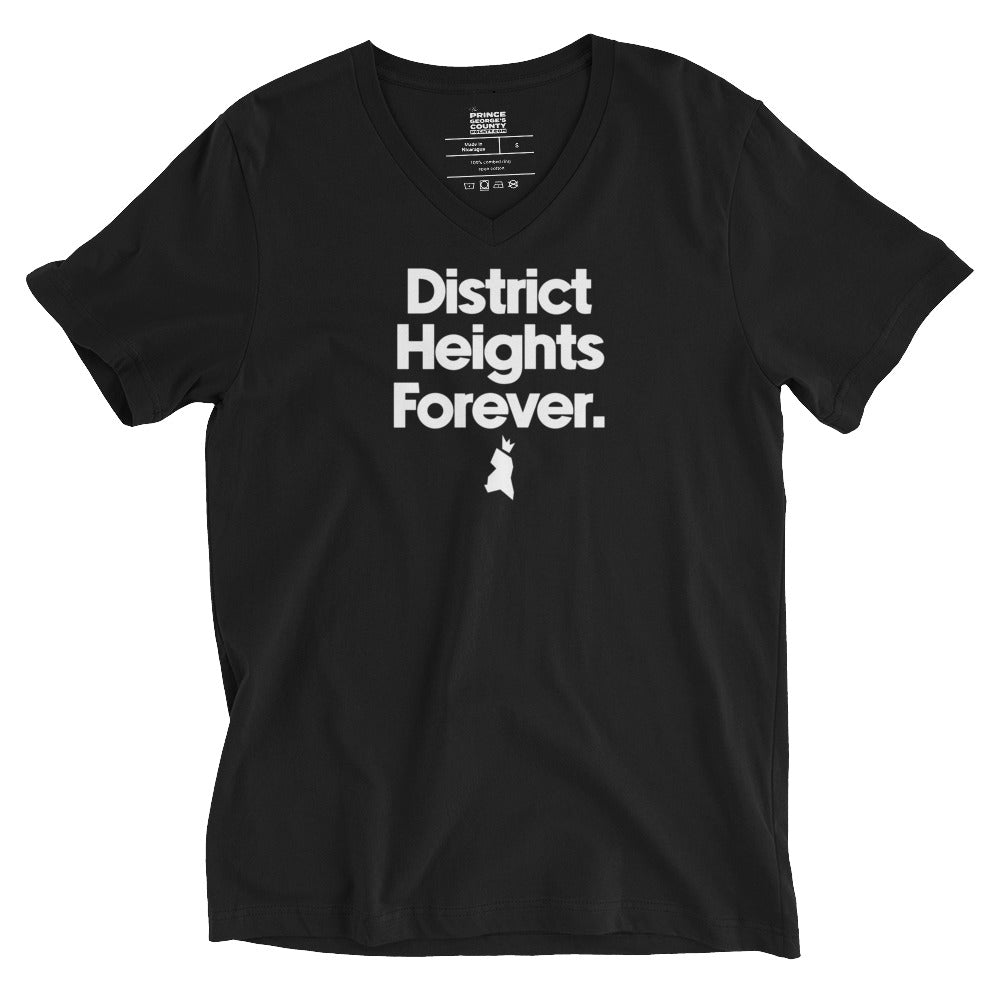 District Heights Forever Unisex Short Sleeve V-Neck T-Shirt