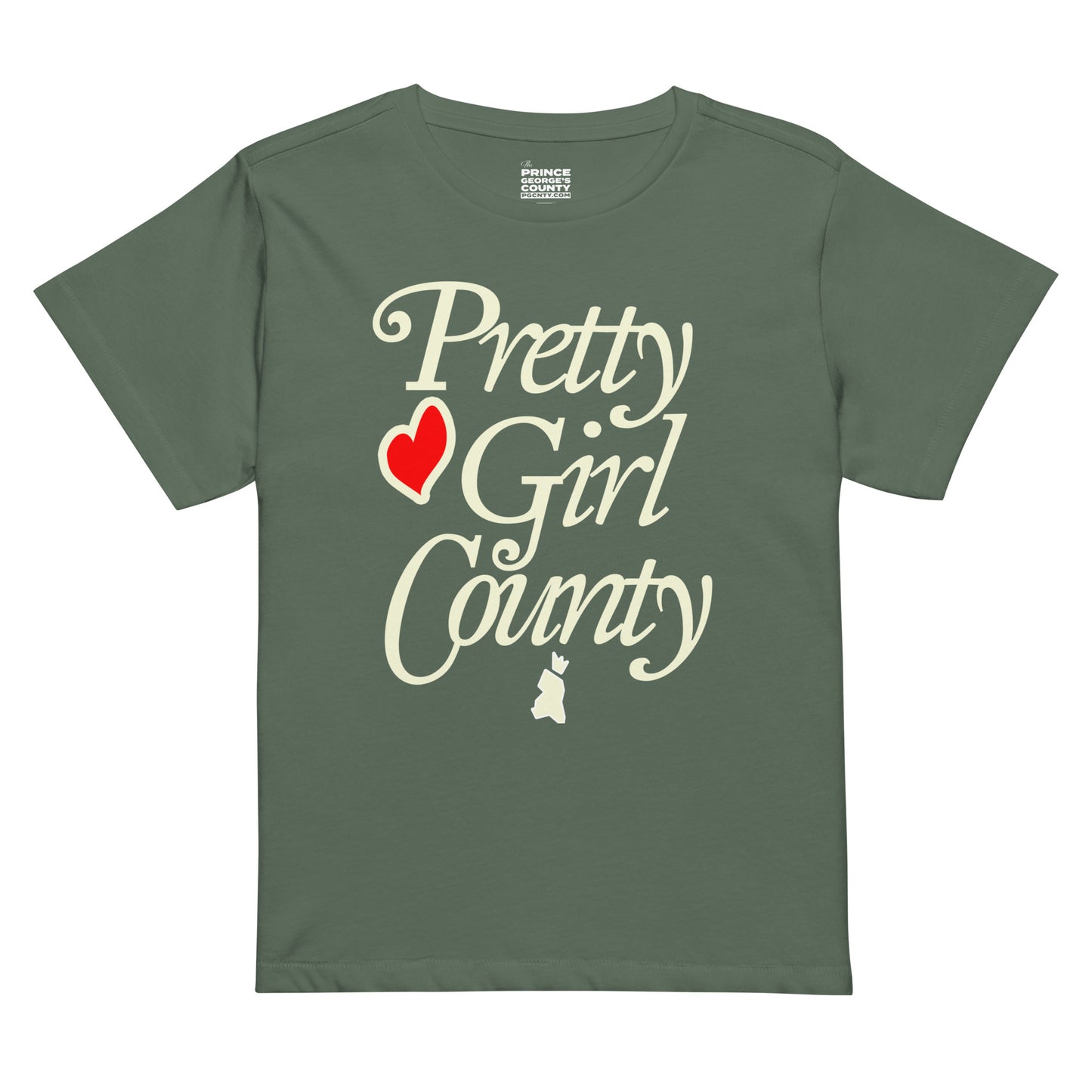 Pretty Girl County Official Women’s Cropped High-Waisted Tee
