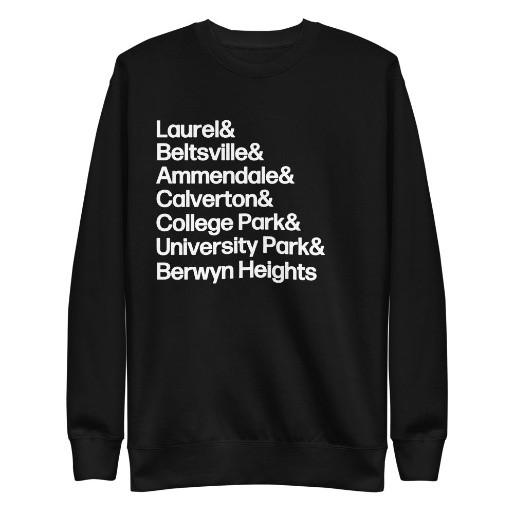 PG Towns Unisex Premium Sweatshirt Laurel+