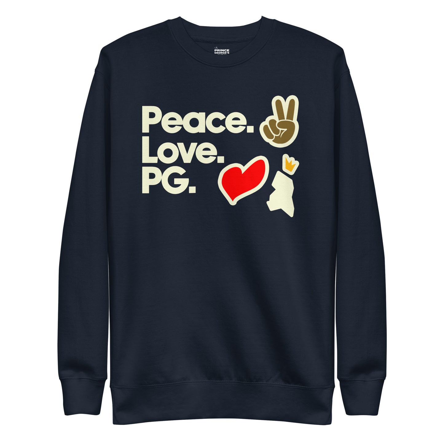 Peace. Love. PG. Unisex Premium Sweatshirt