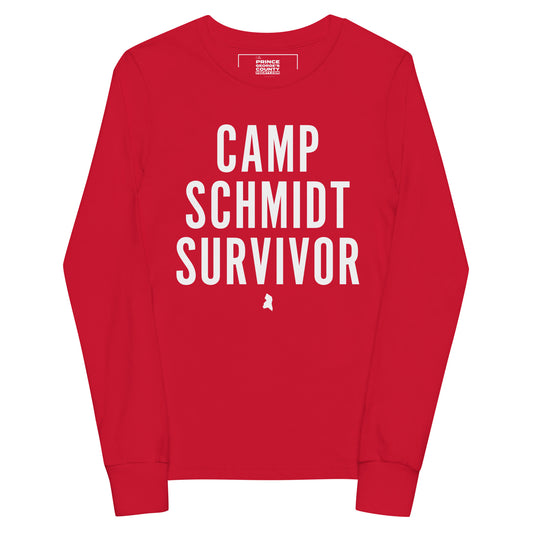 Camp Schmidt Survivor Youth Long Sleeve Tee